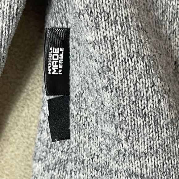 Picture Sweater‎ Mens M Gray Organic Tofu Knit Durable Pill Resistant Crew Neck - Picture 10 of 12